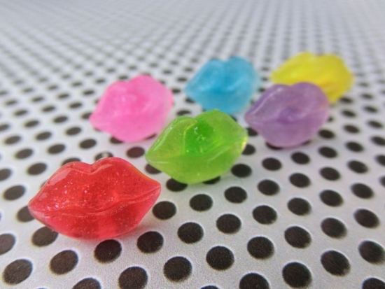 Kussmund Ohrstecker Lippen Knutscher Kuss